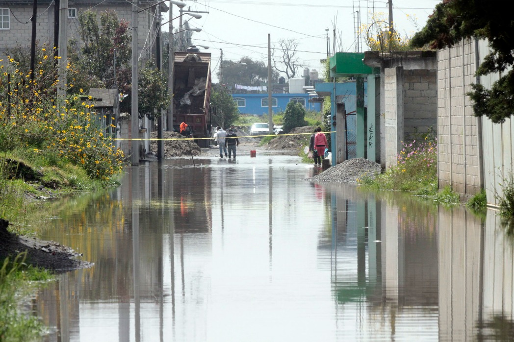 Inundación en San Mateo Atenco