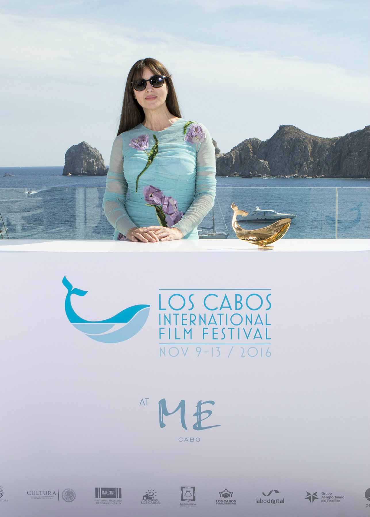 La actriz Monica Bellucci se encuentra en México para presentar su filme. 