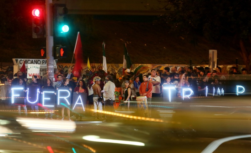 Las muestras de rechazo por la victoria del magnate se han hecho presente en varios estados de EU.