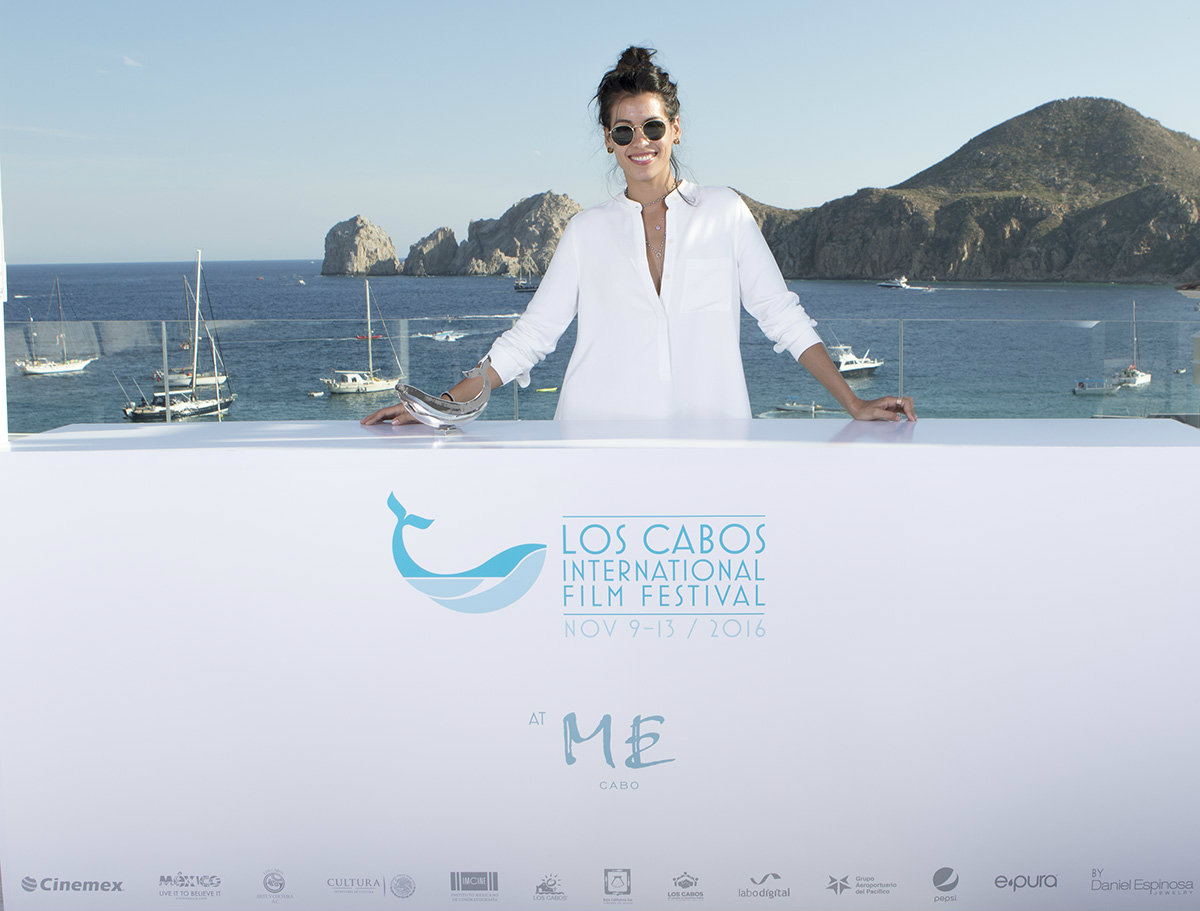 La actriz estuvo presente en el Festival Internacional de Cine de Los Cabos. 
