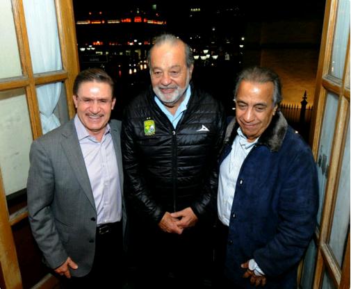 Los empresarios Carlos Slim y Miguel Rincón, se reunieron con el Gobernador de Durango, José Rosas Aispuro Torres.