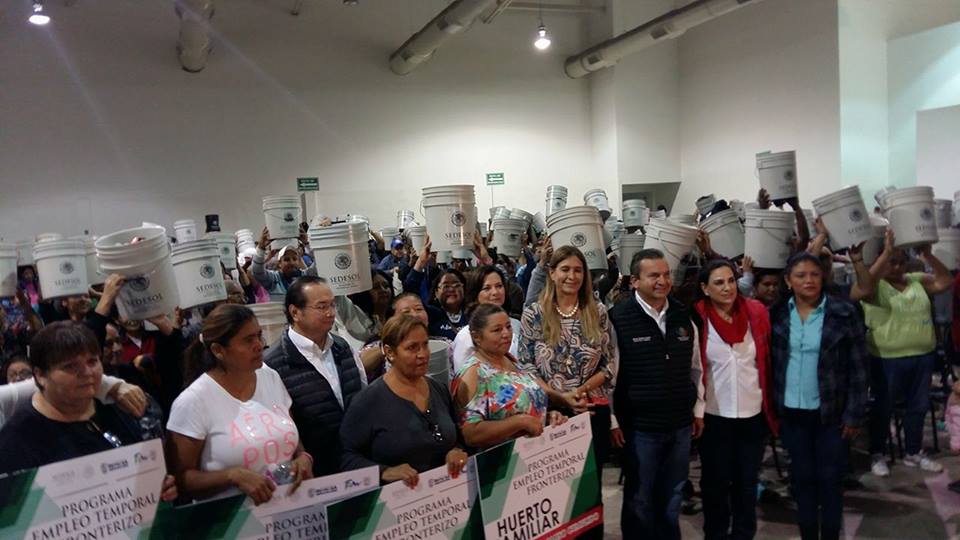 Entrega de apoyos en Reynosa.