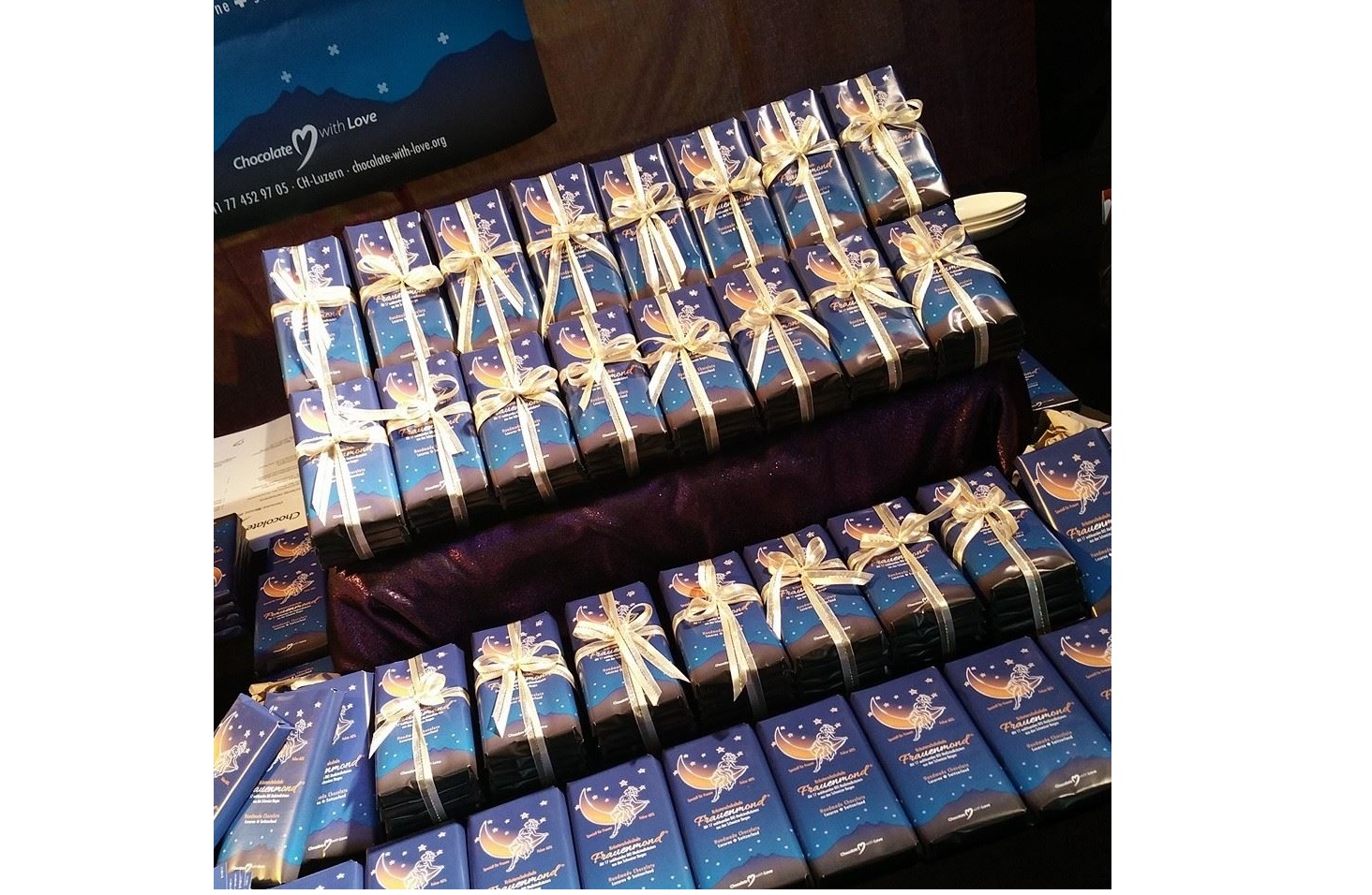 El chocolate se llama “Frauenmond”, que se traduce como “la luna de la mujer”.