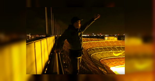 Los hombres gozaron de la vista desde el Camp Nou 