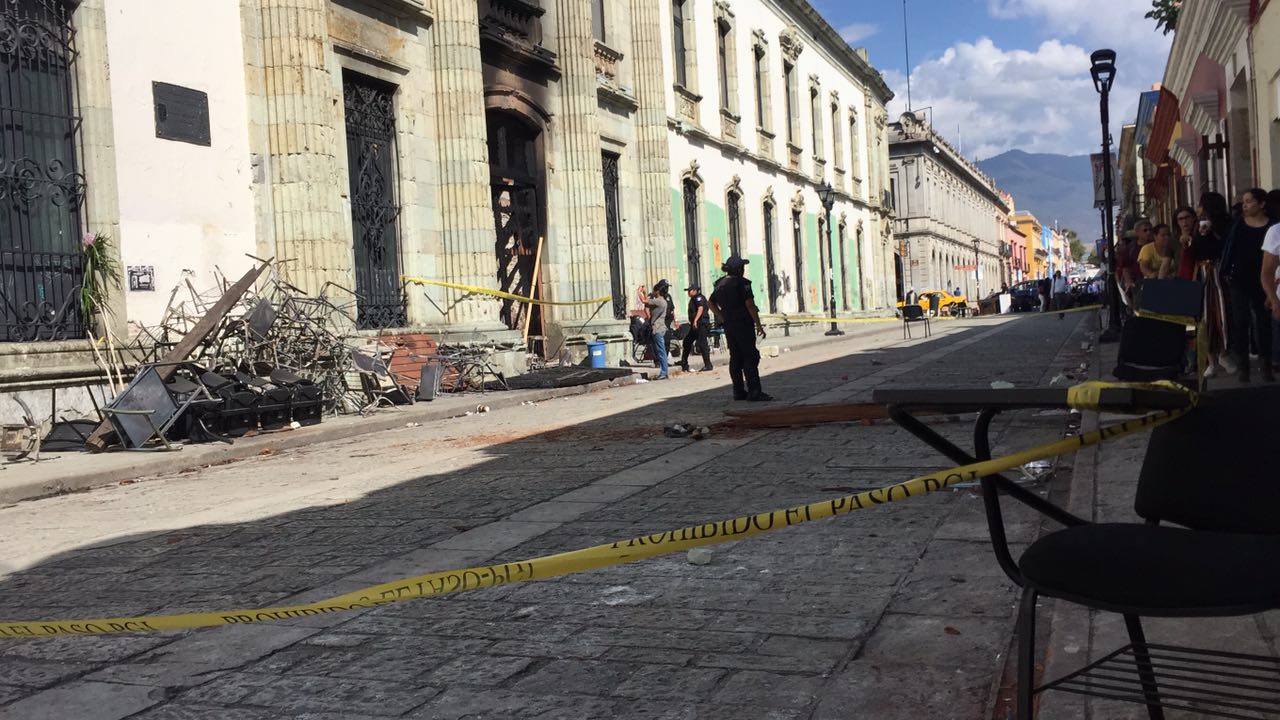 El edificio dañado es considerado por la Unesco como patrimonio de la humanidad.