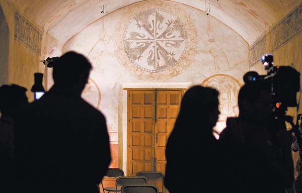 La obra multidisciplinaria "Homología escrita" está inspirada en cuatro siglos de historia del templo construido en 1555.