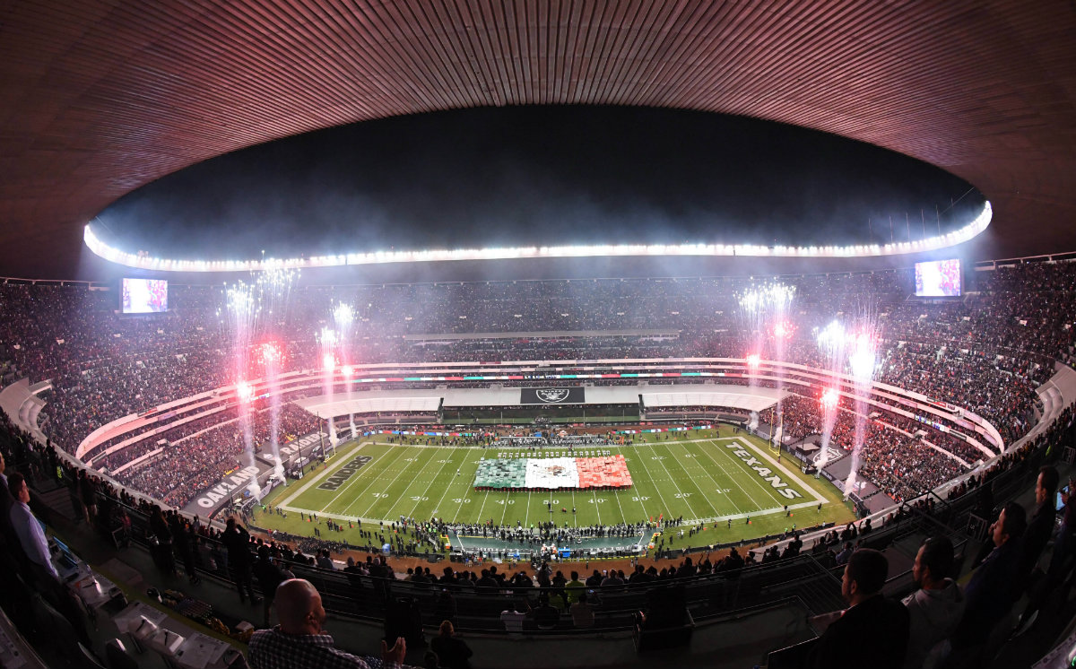 La impresionante postal del Estadio Azteca durante el regreso de la NFL a México