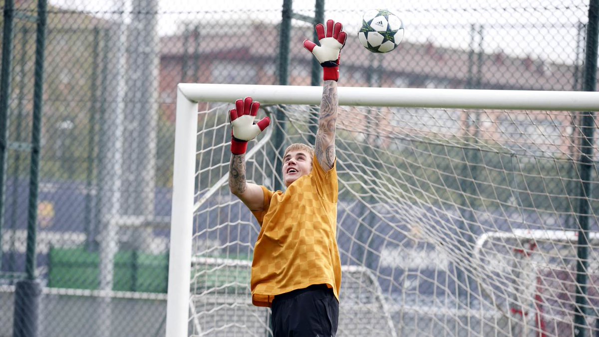 Justin Bieber entrenó con el equipo 