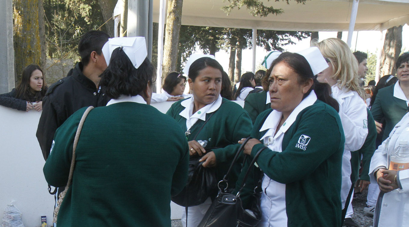 Participa el personal del IMSS.