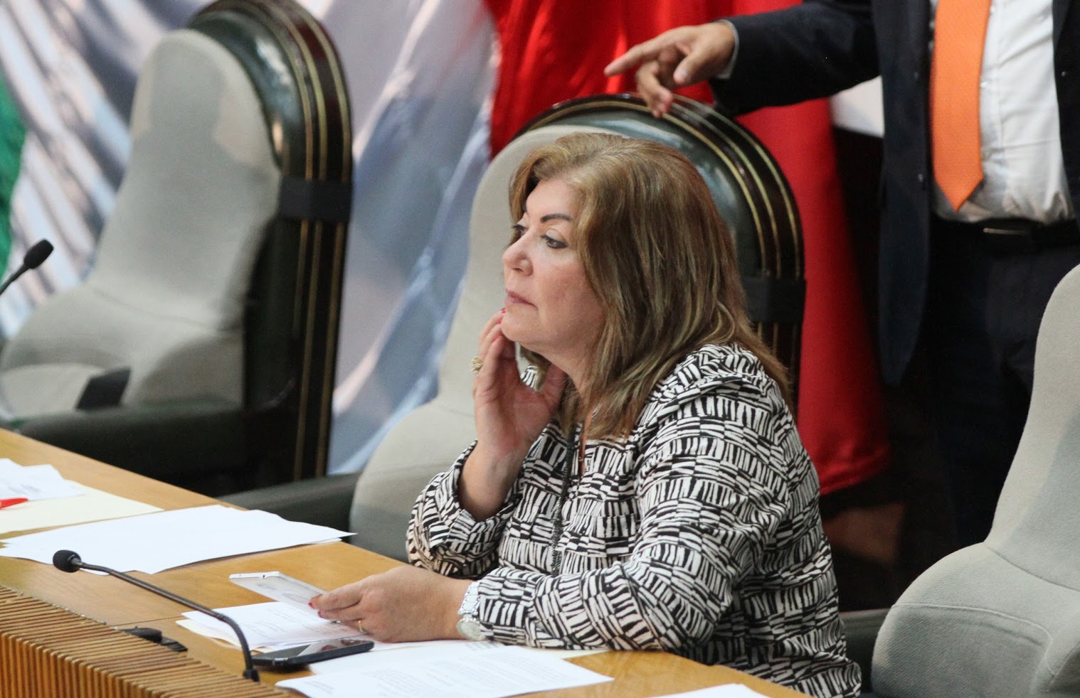 La diputada del PRI, Ludivina Rodríguez. 