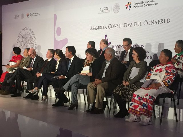 El Conapred entregó reconocimientos por la Igualdad y la No discriminación 2016. 