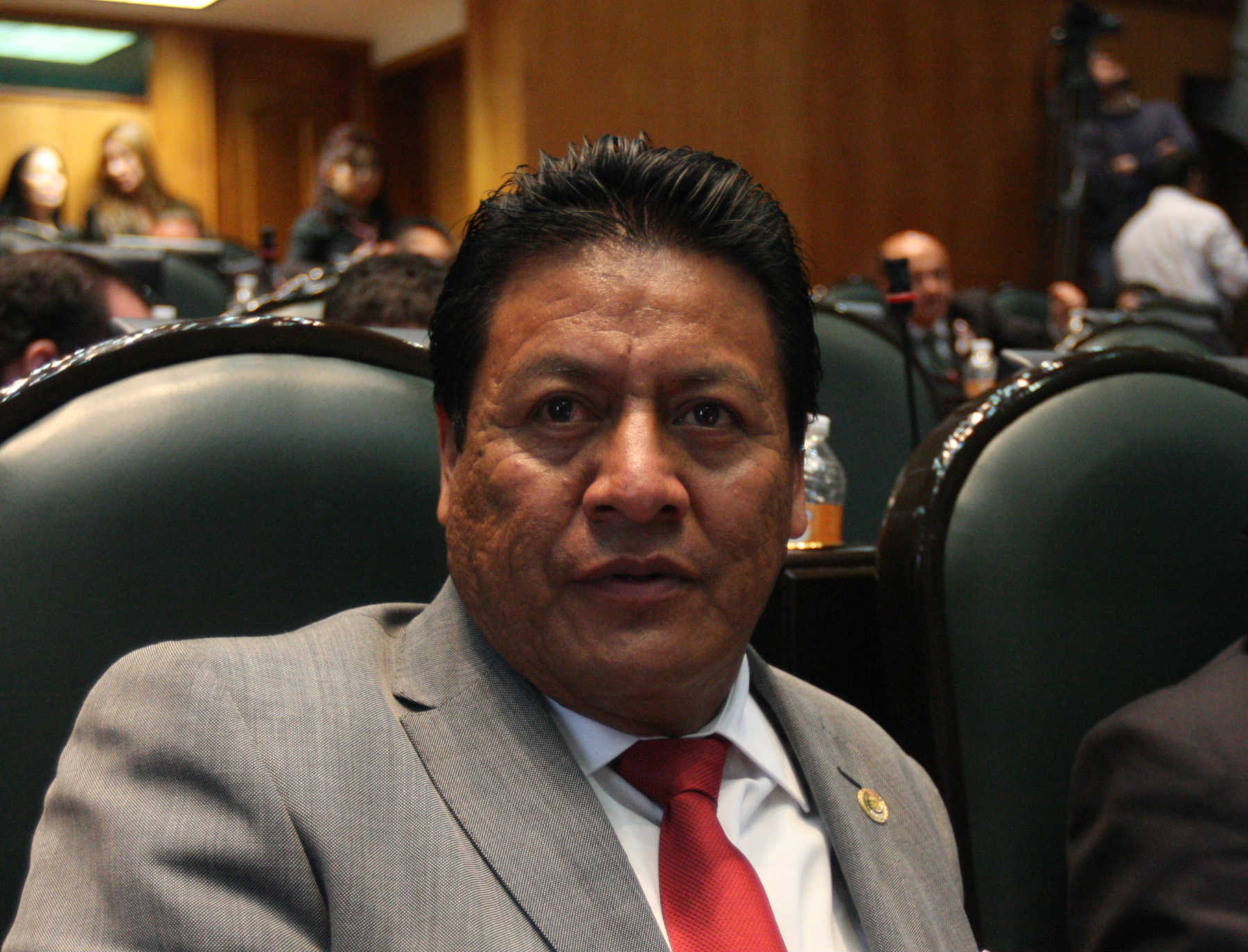 El alcalde de Zinacantepec, Marcos Manuel Castrejón Morales.