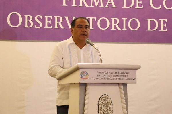 Astudillo Flores señaló que en Guerrero la participación política de las mujeres ha aumentado desde el inicio de su administración.
