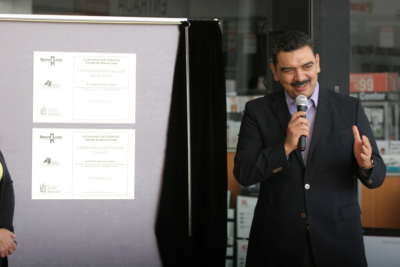 El certificado fue entregado por la Secretaría de Salud del Estado.