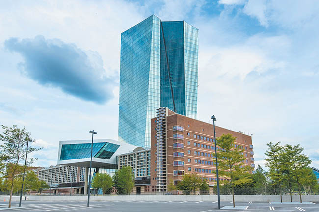 La sede del Banco Central Europeo en Fráncfort. 