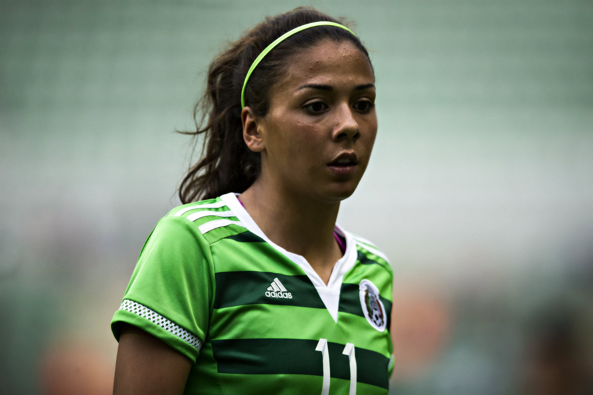 María Sánchez anotó el único gol del Tri en el partido 