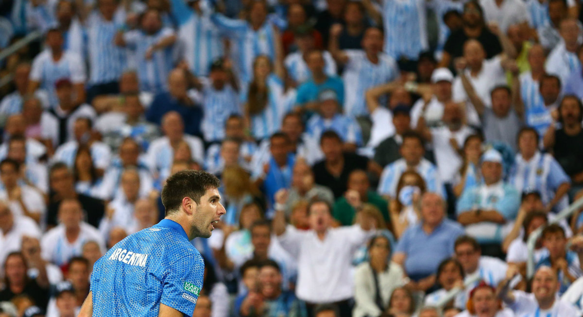 Federico Delbonis triunfó en su partido y dio la victoria a Argentina