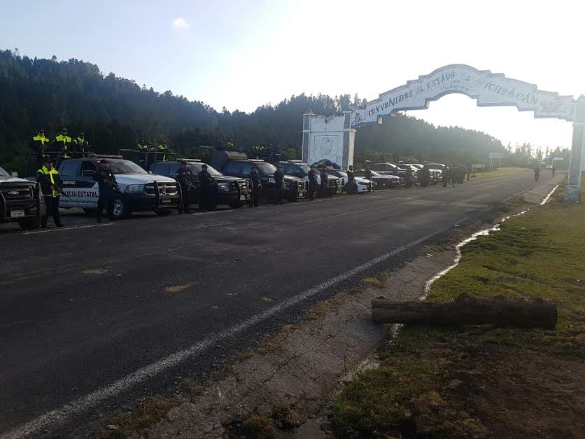 Policías de Michoacán y Edomex cuidarán la zona de la mariposa Monarca. operativo, patrullas