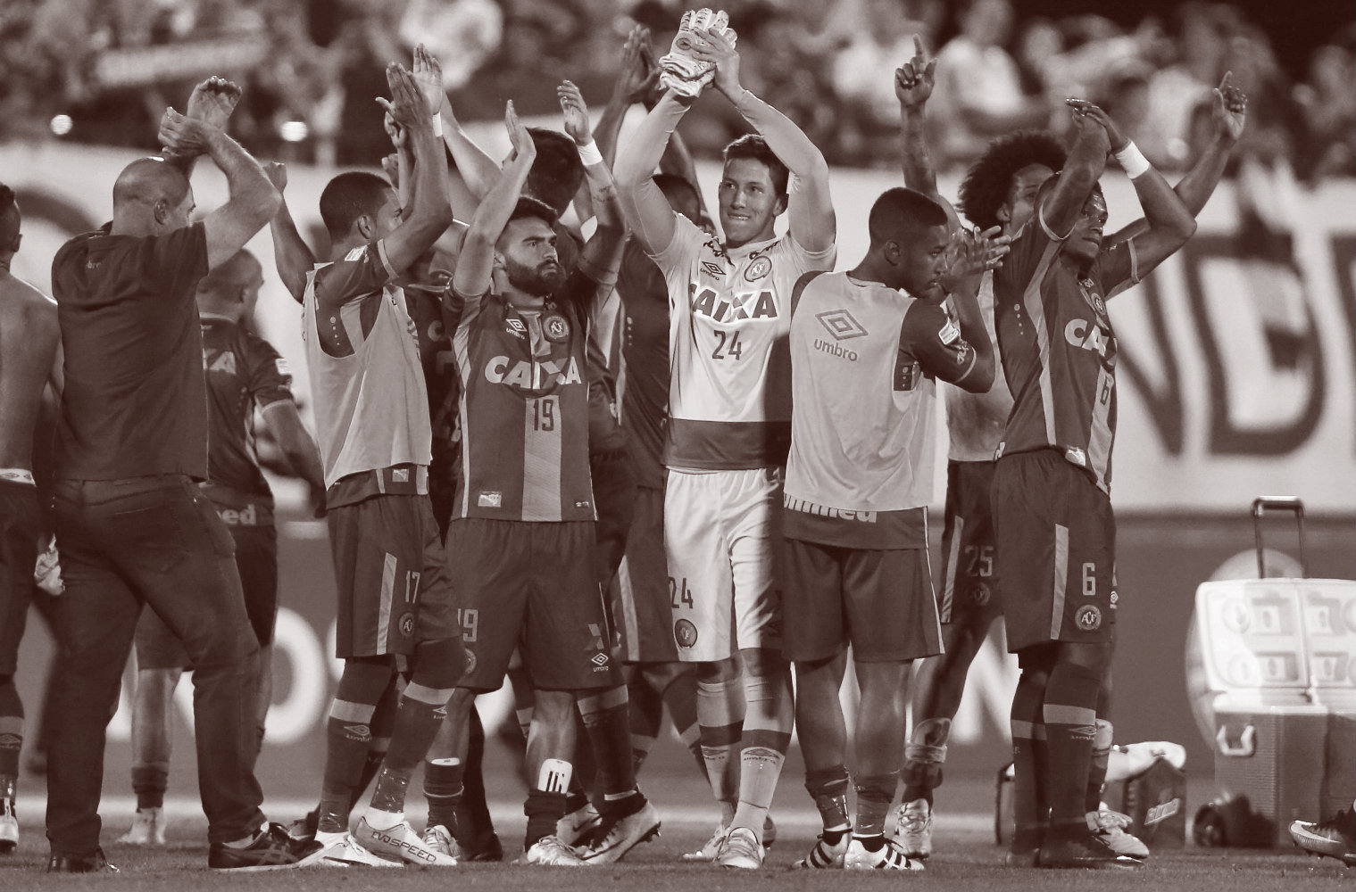 Chapecoence en su duelo de semifinales de la Copa Sudamericana ante el San Lorenzo 