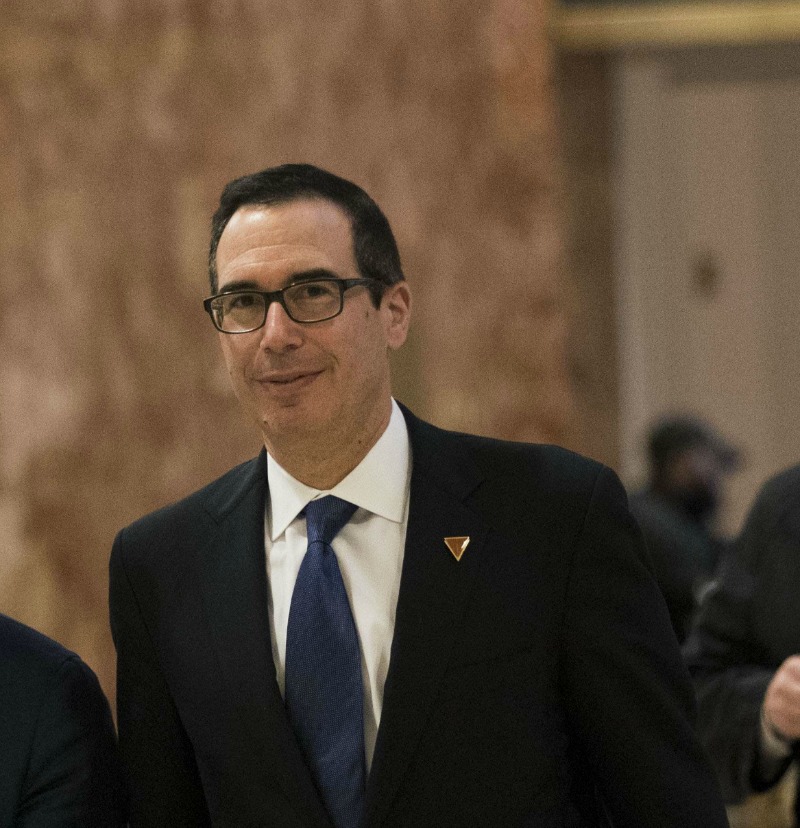 El ex jefe financiero de la campaña de Donald Trump, Steven Mnuchin. 