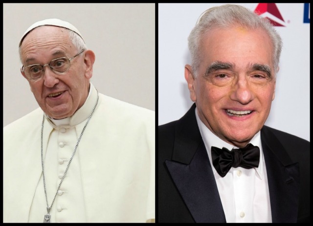 El Papa Francisco y el director de cine, Martin Scorsese.