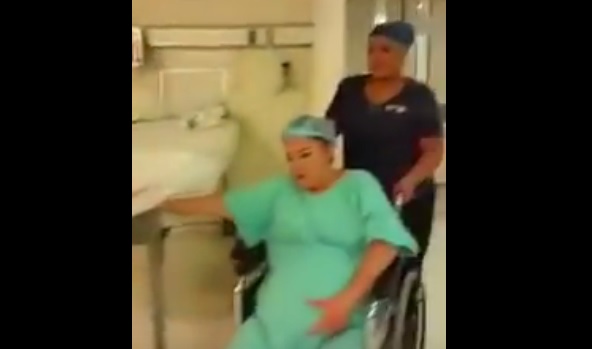 Personal del hospital participó en el video.