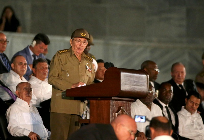 Raúl Castro cerró el homenaje a su hermano en la Plaza de la Revolución.