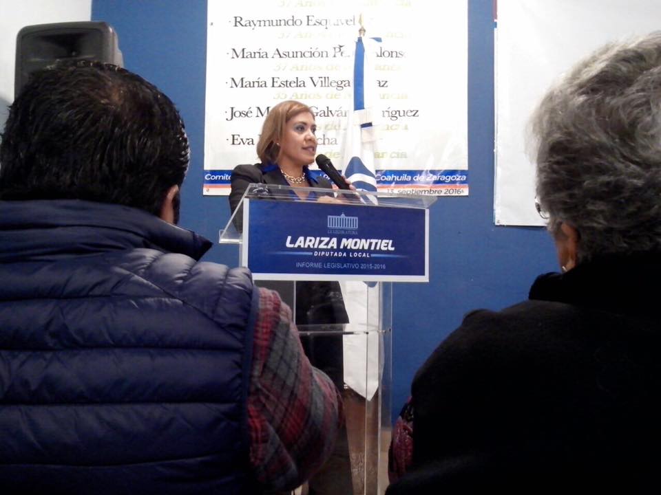 Diputada del PAN, Lariza Montiel Luis.