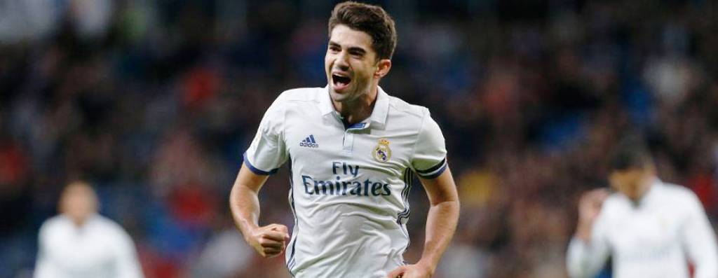 Enzo Zidane celebrando su anotación. 