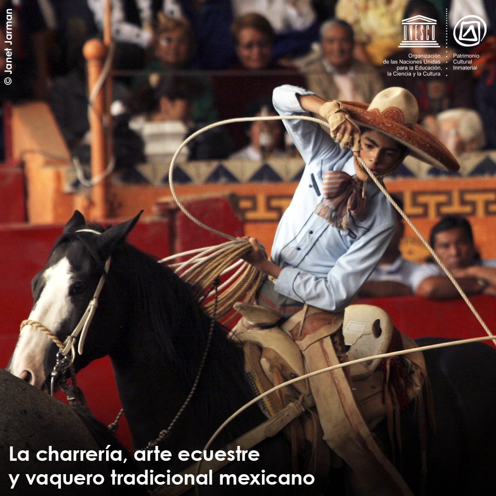 La charrería es considerada un deporte nacional y una de las riquezas históricas y culturales del país.