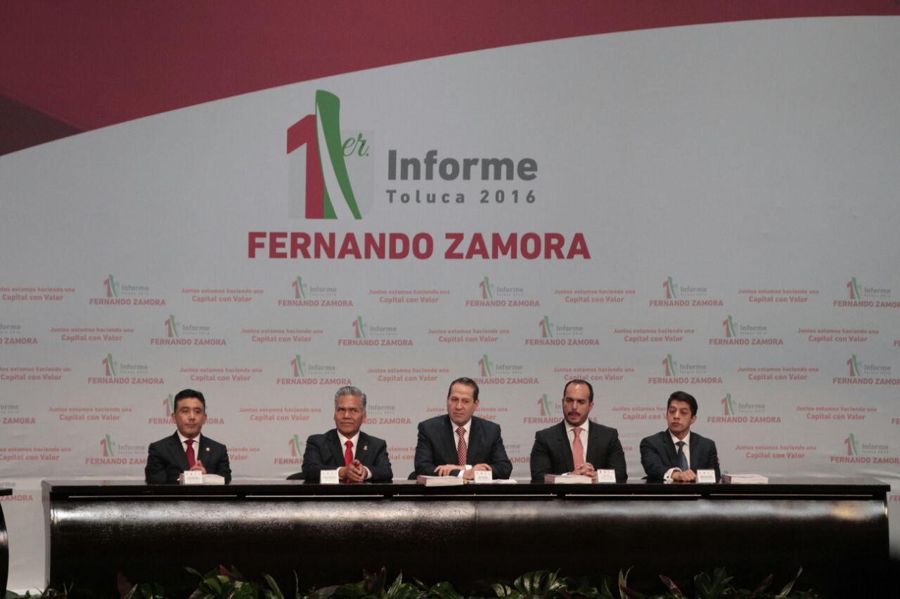 Informe de gobierno de Fernando Zamora, alcalde de Toluca