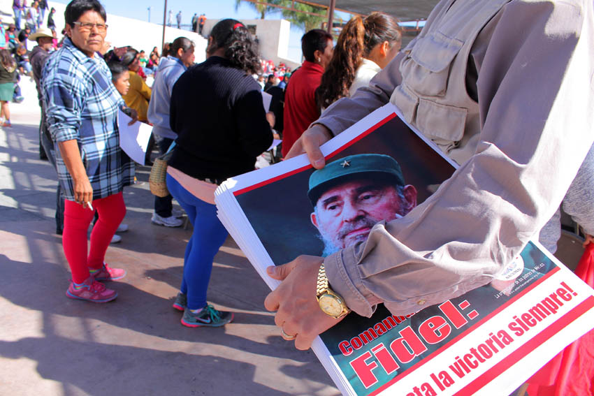 Organizaciones sociales y civiles de izquierda radicadas en la Comarca Lagunera convocan al homenaje que se realizará a Fidel Castro el próximo sábado