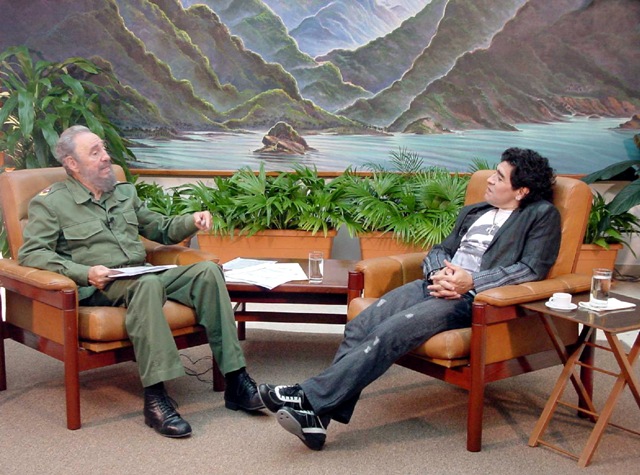 Fidel Castro y Diego Armando Maradona eran amigos.