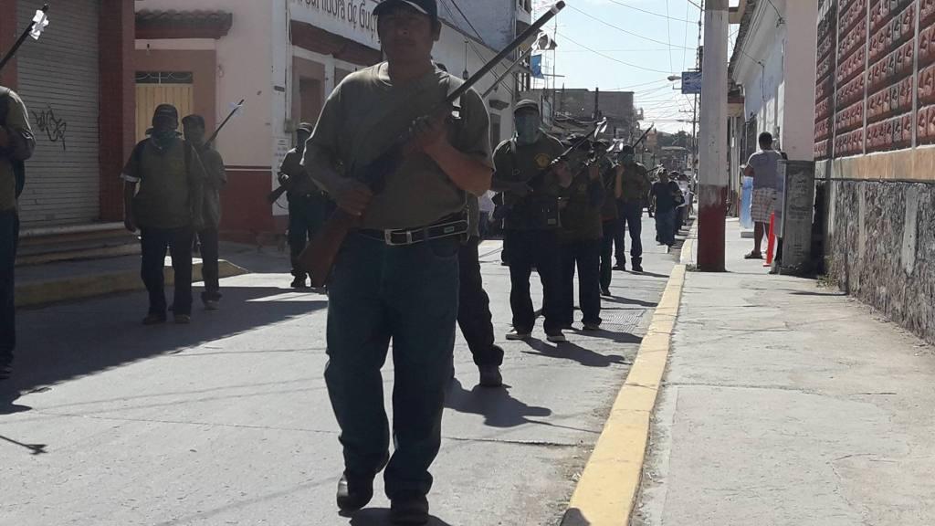 La CRAC convocó a marchar  después de que la Policía Comunitaria sufiera varios ataques por parte de supuestos integrantes del crimen organizado.