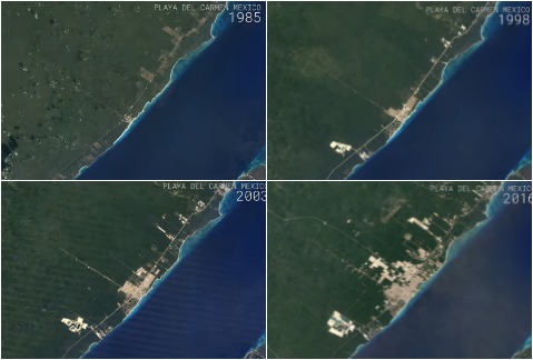 El cambio de Playa del Carmen en los últimos 30 años es notorio. 