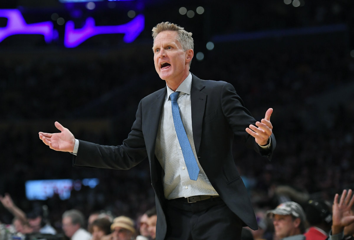 Steve Kerr, entrenador de los Warriors de Golden State
