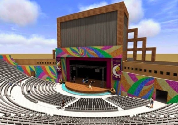 El teatro Quimera cuya edificación inició en 2013.