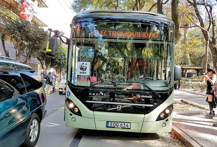 Los vehículos E-bus se usaron en la cumbre del C40 que se realizó la semana pasada.