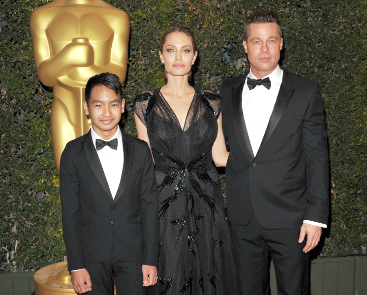 Angelina Jolie y Brad Pitt. 