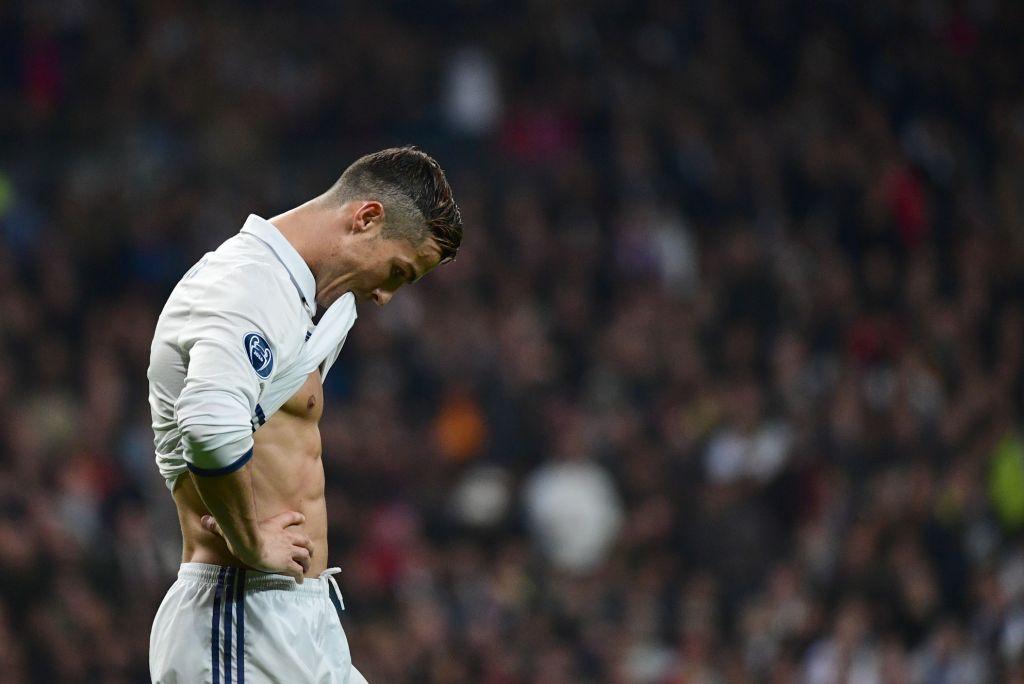 Cristiano Ronaldo durante el partido ante el Borussia.