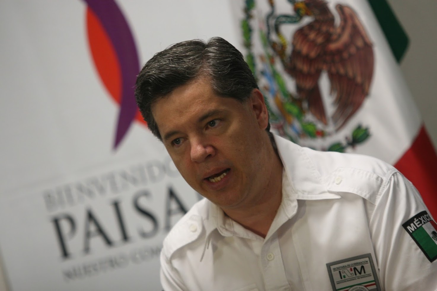 El delegado del Instituto Nacional de Migración en Nuevo León (INM), Luis Gerardo Islas. 