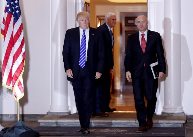 Donald Trump y Andrew Puzder.