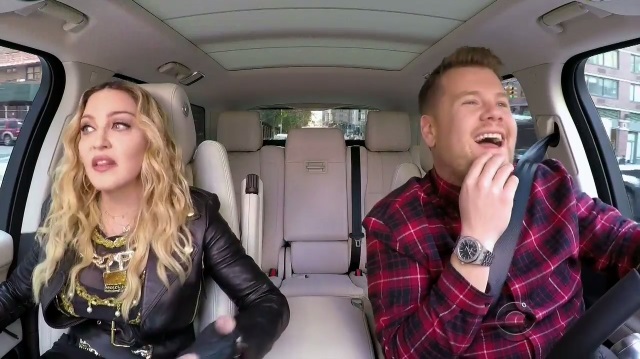 Madonna hace twerking en Carpool Karaoke de James Corden.
