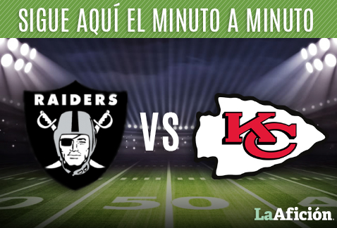 Raiders vs. Jefes en vivo: MINUTO A MINUTO