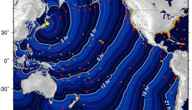 Reportes de medios de comunicación dieron cuenta de olas de unos 20 centímetros después del terremoto.
