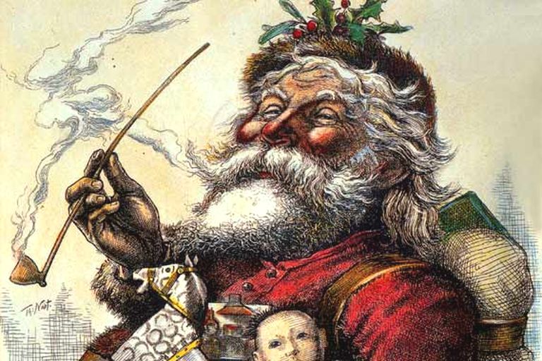 Retrato de Santa Claus de Thomas Nast.