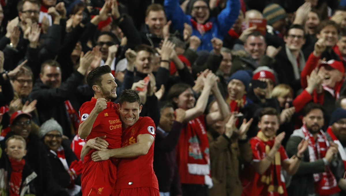 Adam Lallana marcó el primer gol del encuentro