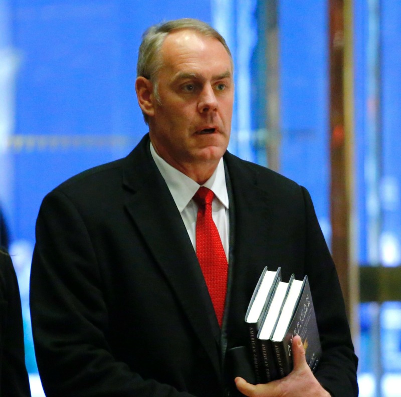 El congresista republicano Ryan Zinke. 
