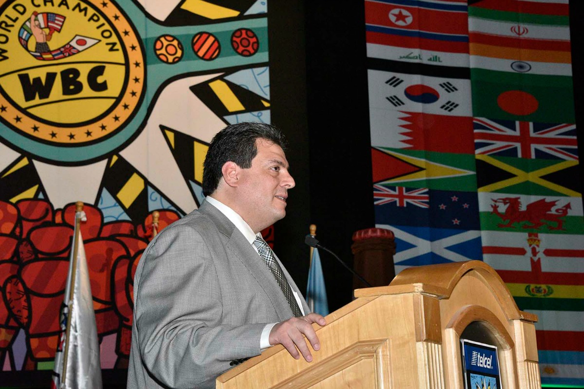 Mauricio Sulaiman durante la inauguración de la Convención del CMB