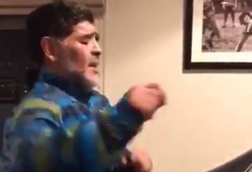 Maradona se ejercita al ritmo de la cumbia- Grupo Milenio